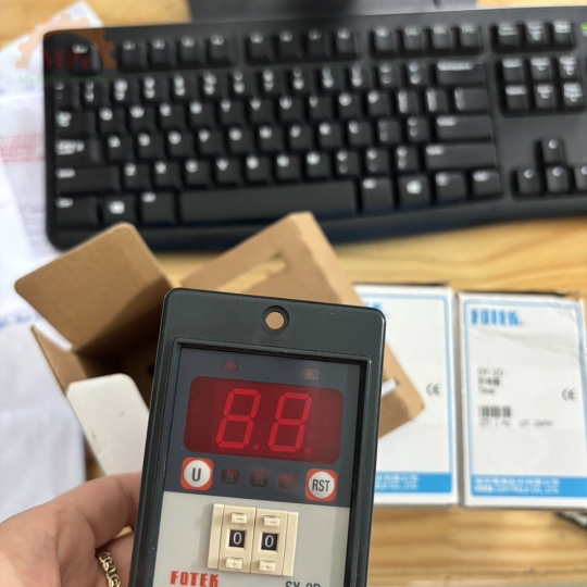 Fotek SY-2D: Bộ định thời, 0-99, Tùy chỉnh :S/M/H, Nút Nhấn Cơ